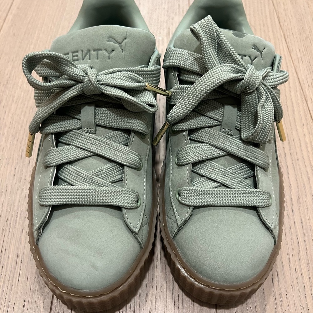 Rihanna Fenty Puma Sage Green Sneakers